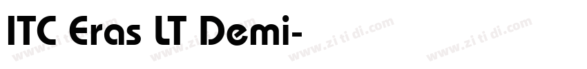 ITC Eras LT Demi字体转换